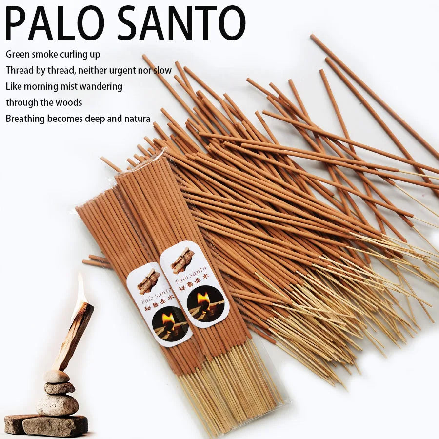 Peruaans Heilig Hout Wierook Stokjes - 30/80 Stuks Premium Palo Santo voor Yoga Meditatie Zuivering