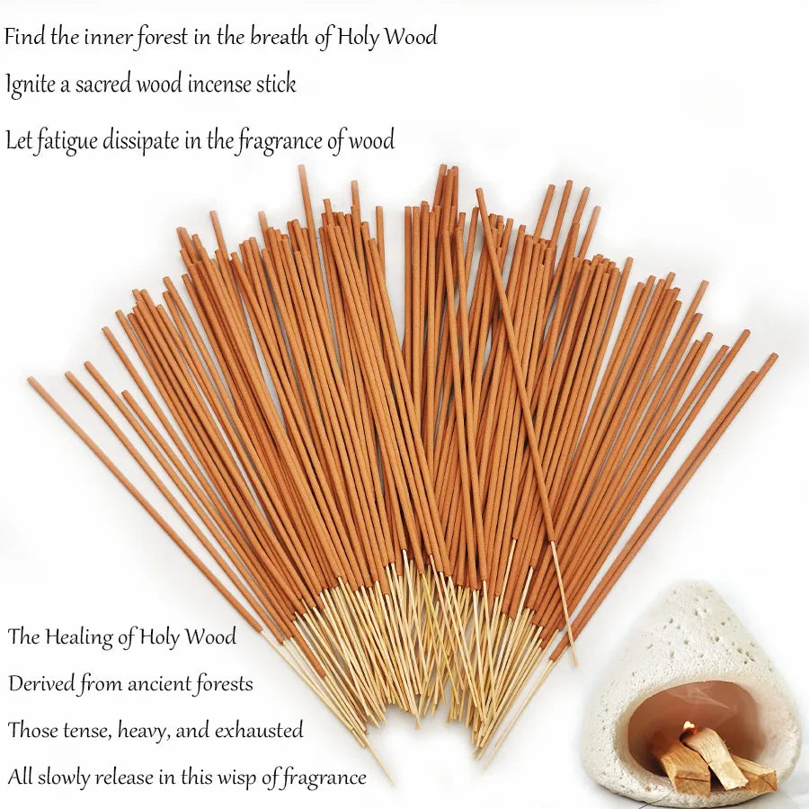 Peruaans Heilig Hout Wierook Stokjes - 30/80 Stuks Premium Palo Santo voor Yoga Meditatie Zuivering