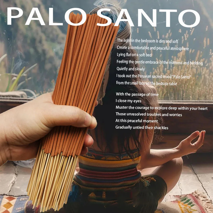 Peruaans Heilig Hout Wierook Stokjes - 30/80 Stuks Premium Palo Santo voor Yoga Meditatie Zuivering