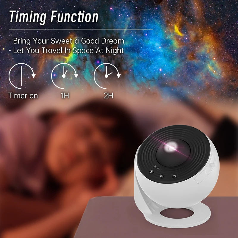 Galaxy Projector 360° - Sterrenhemel Planetarium Lamp voor Kinderkamer en Valentijn