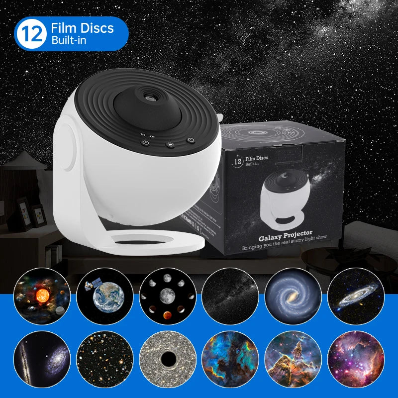 Galaxy Projector 360° - Sterrenhemel Planetarium Lamp voor Kinderkamer en Valentijn