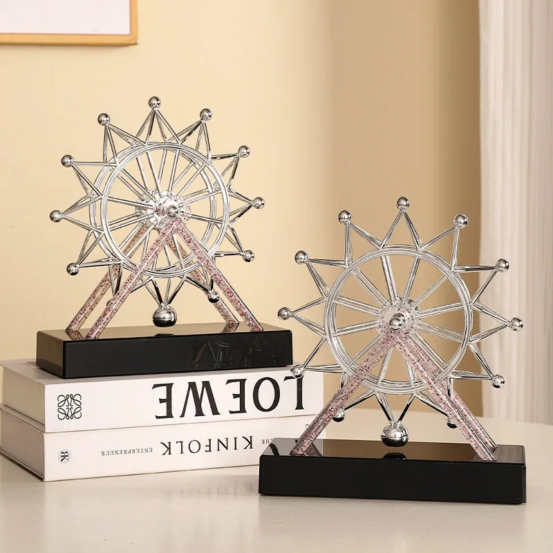 Reuzenrad Decoratie - IJzeren Roterende Reuzenrad Woonkamer Tafel Wijnkast Decoratie 1 Stuks