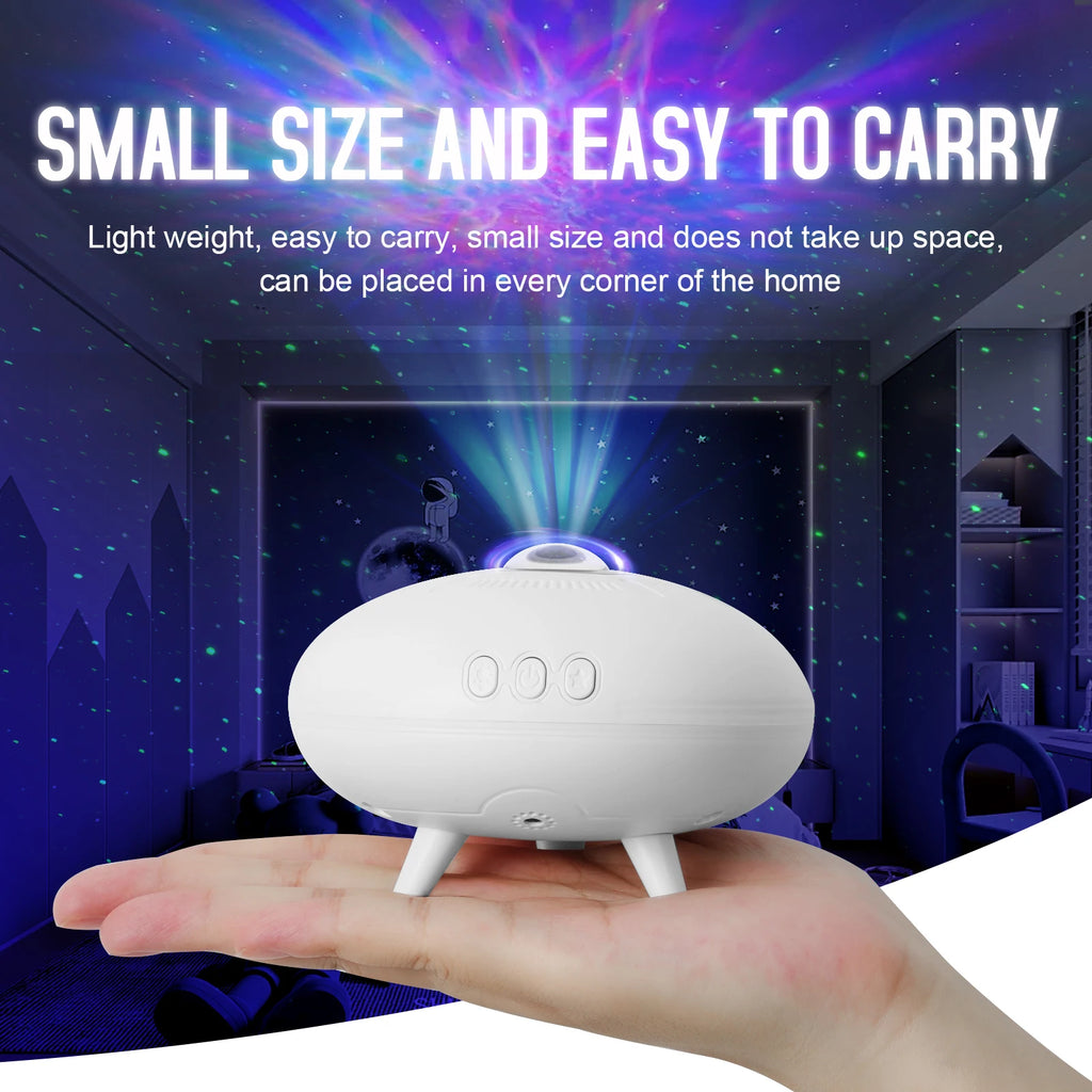 UFO Galaxy Projector - Sterrenhemel Nachtlampje voor Slaapkamer Decoratie