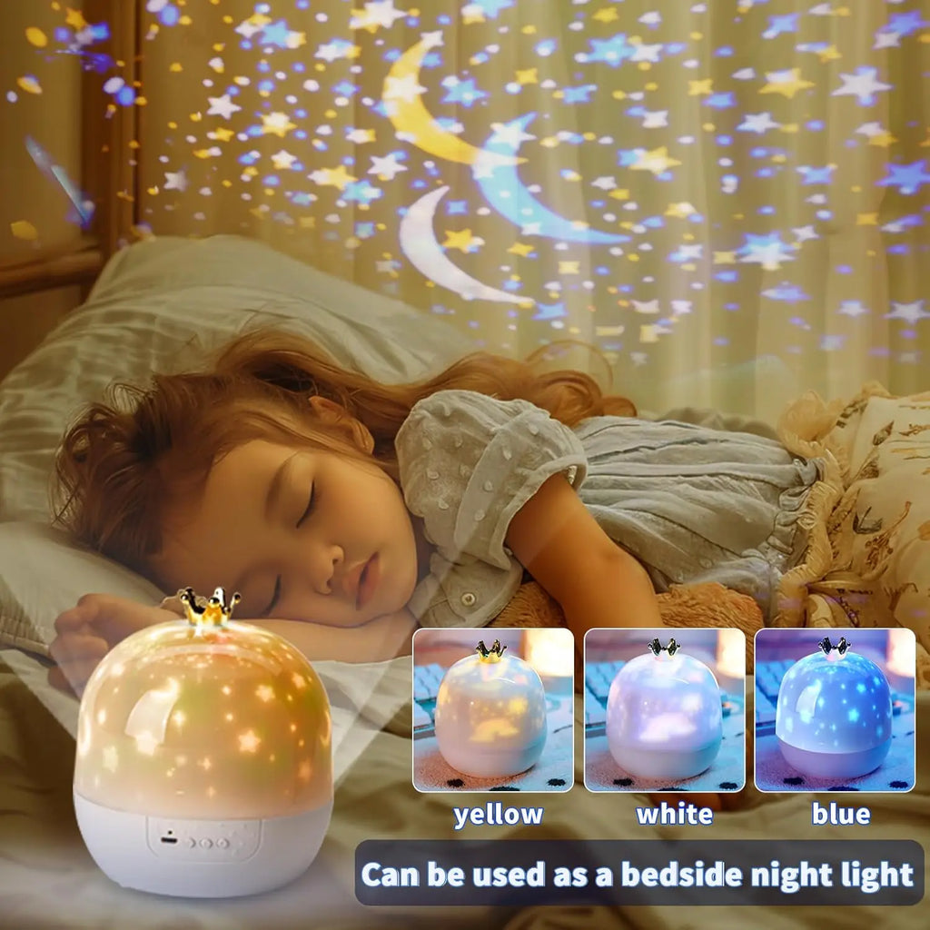 Galaxy Solar System Projector - 360° Roterende Planetarium met 21 Films voor Kinderkamer