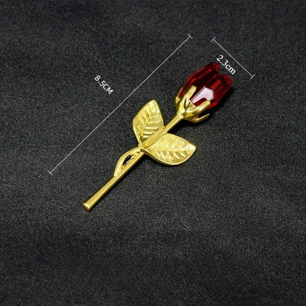 Kristallen Glazen Roos 10 Kleuren - Valentijnsdag Kerstmis Cadeau Souvenir Thuis Bruiloft Decoratie