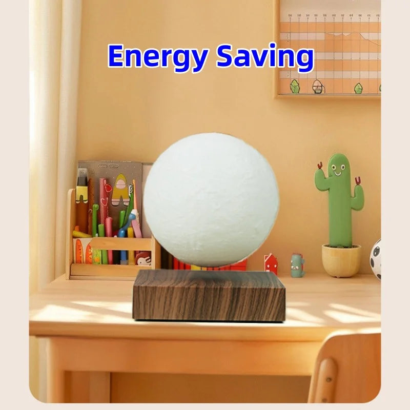 3D Painting Magnetic Levitating Moon Lamp Floating Moon Light LED Smart Desk Lamp Office Home Decor Creative Christmas Gift