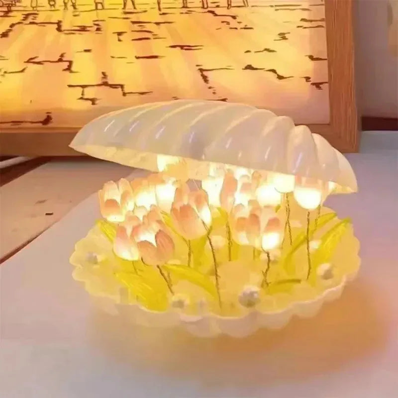 DIY Handgemaakt Nachtlampje - Schelp & Tulp Design Bureau Decoratie