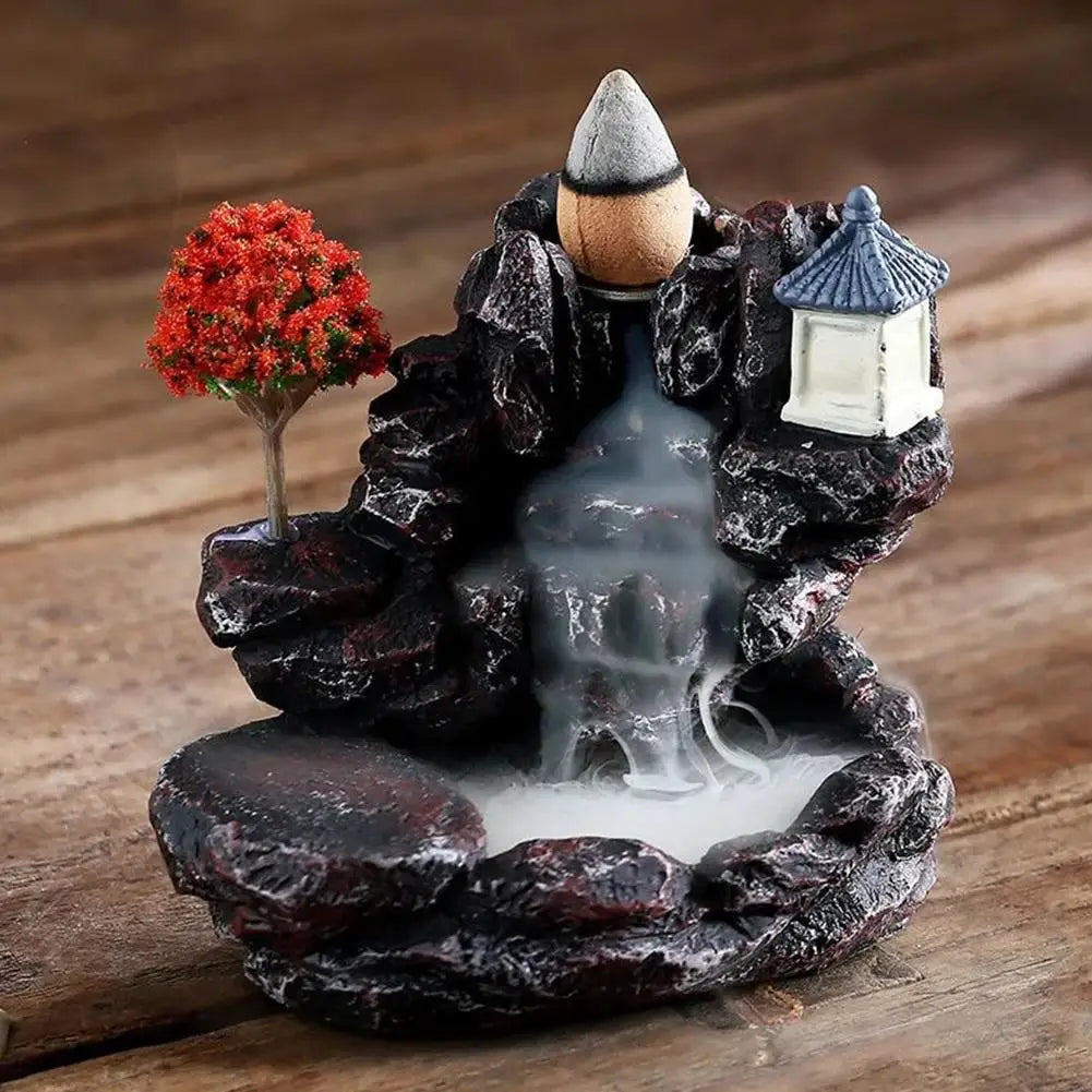 Wierook Brander Bergen Rivier Waterval - Backflow Aroma Rook Zen Houder Decoratie voor Thuis