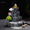Backflow Wierook Houder Waterval - Wierookbrander Thuis Decoratie Aromatherapie met Wierook Kegels