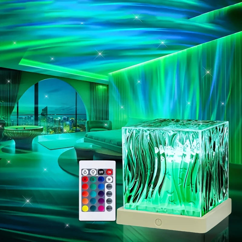 Ocean Wave Projector 16 Kleuren - Aurora LED Nachtlampje met Afstandsbediening
