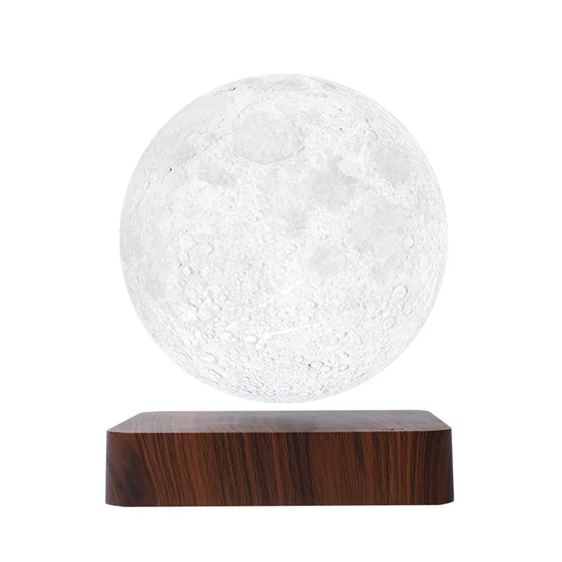3D Painting Magnetic Levitating 14CM Moon Lamp Levit Floating Moon Light LED Smart Desk Lamp Office Home Decor Creative Gift