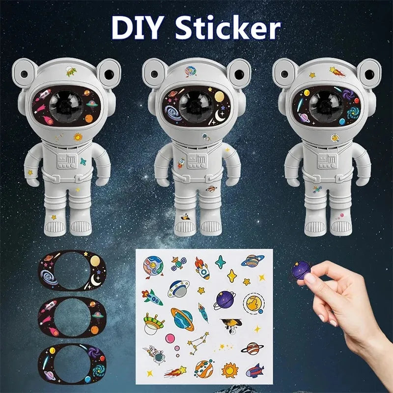 Kids Star DIY Projector - 360° Verstelbaar Astronaut Nebula Galaxy Nachtlampje met Afstandsbediening
