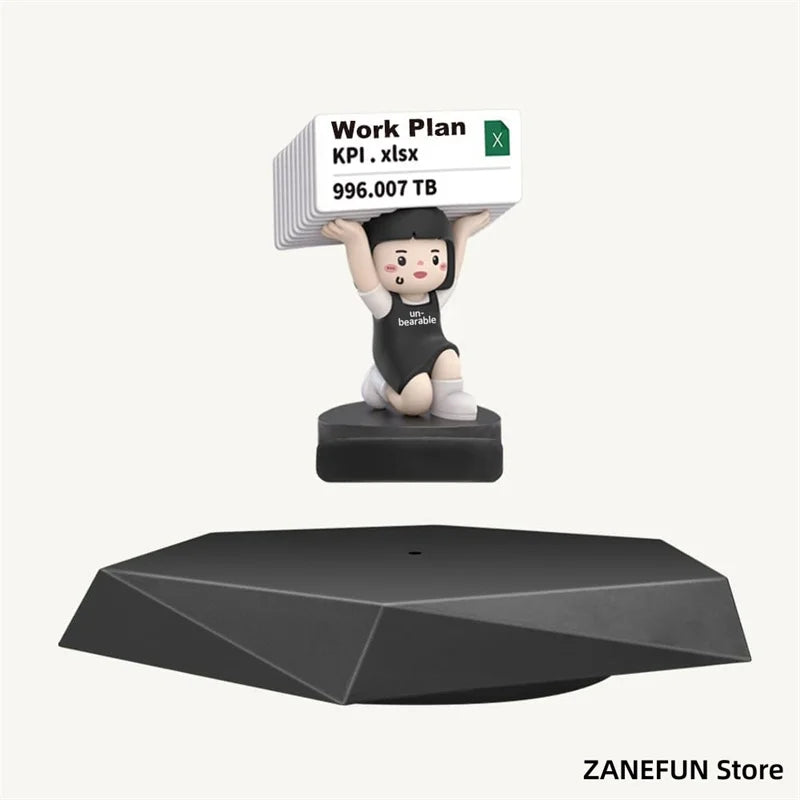 Levitating Display Stand Magnetic Floating Display with Stand for Toys Figures Miniatures Automatic Rotating Creative Gifts