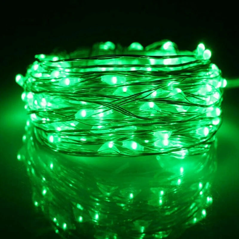 LED Fairy Lights Koperdraad - 1m 2m 3m 5m 10m Batterij Snoerverlichting voor Slaapkamer Tuin Bruiloft Decoratie