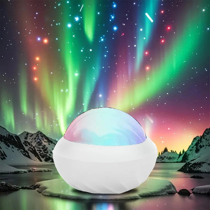 Northern Light Projector RGB - 360° Aurora Projectie Lamp met Afstandsbediening USB