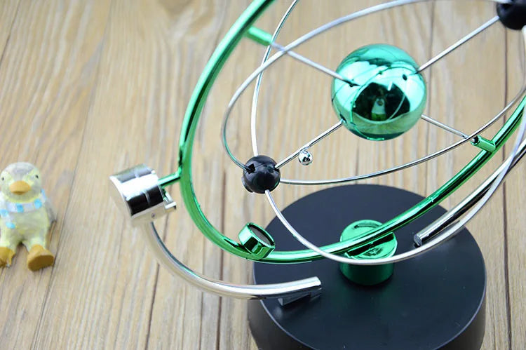 Kinetische Orbitale Perpetual Motion Slinger Model 17 - Roterende Astronomie Decoratie Bureau Speelgoed Kantoor Thuis
