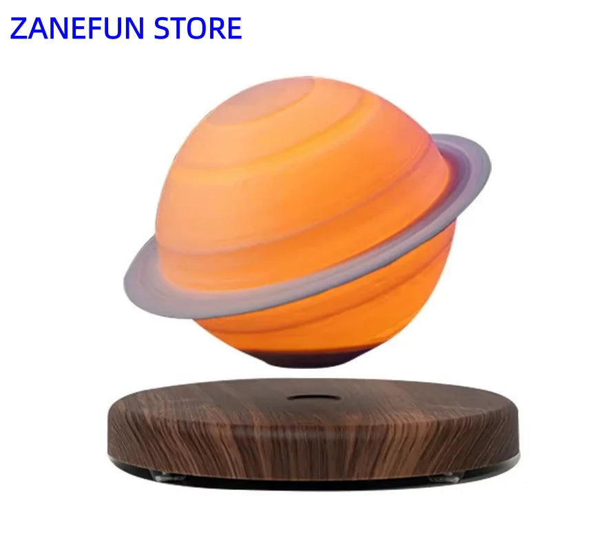 3D Painting Magnetic Levitating 14CM Moon Lamp Levit Floating Moon Light LED Smart Desk Lamp Office Home Decor Creative Gift