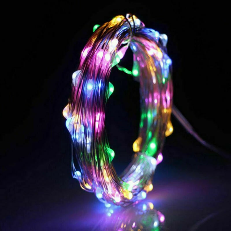 LED Fairy Lights Koperdraad - 1m 2m 3m 5m 10m Batterij Snoerverlichting voor Slaapkamer Tuin Bruiloft Decoratie