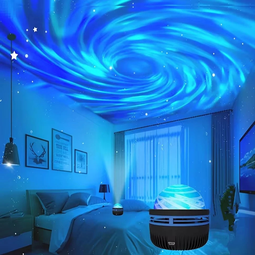 LED Galaxy Projector - Kleurrijke Sterrenhemel Nachtlampje voor Slaapkamer en Kinderkamer