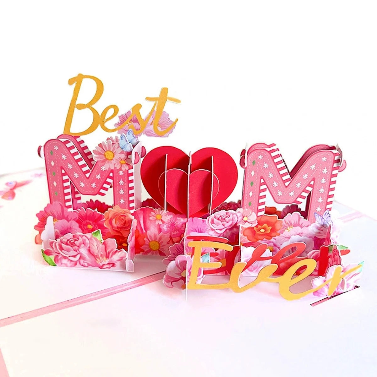 3D Pop-Up Verjaardagskaart met Roos - Perfect voor Jubileum Moederdag Bruiloft met Envelop