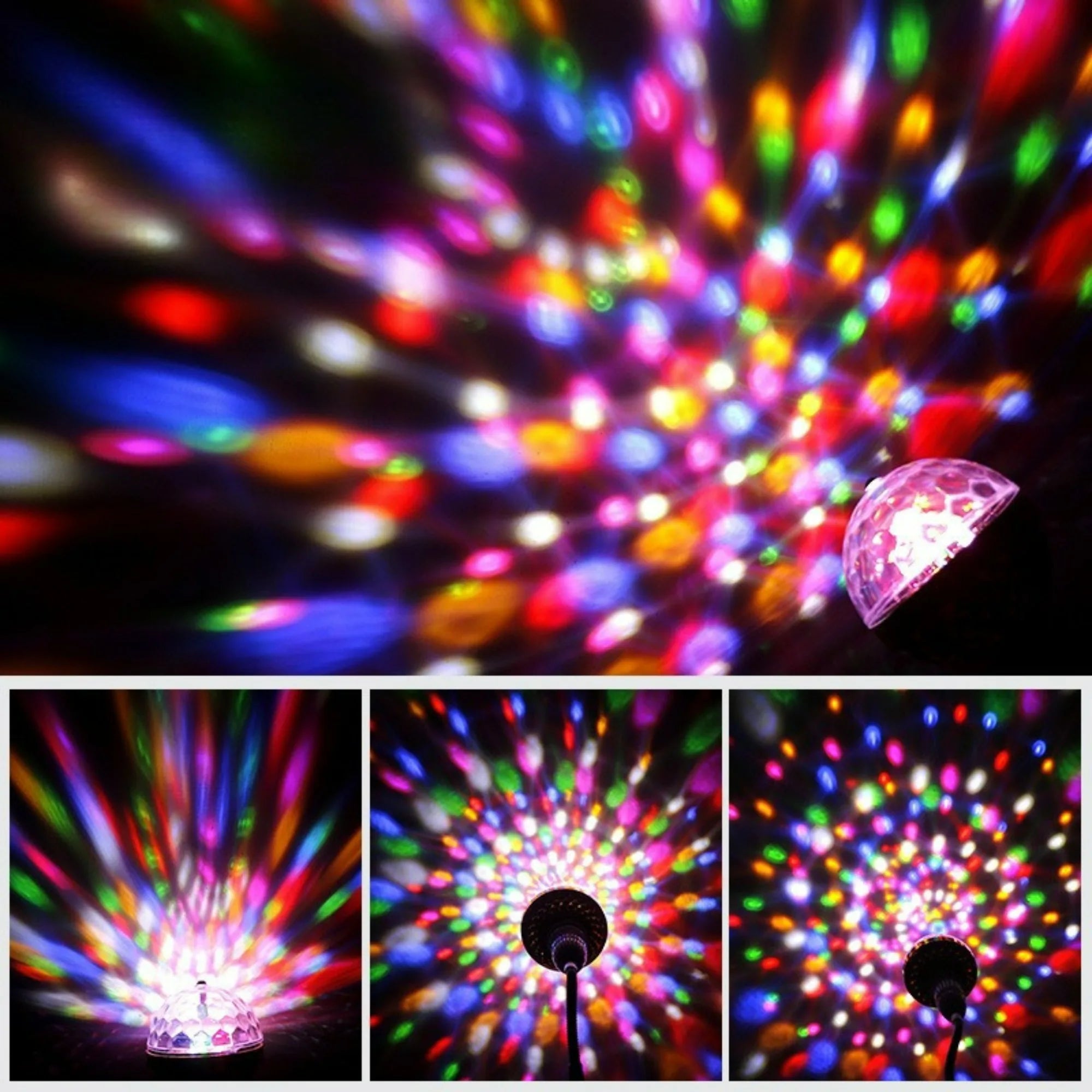 LED Disco Ball Stage Light - 360° Roterende USB Party Verlichting voor DJ en Feesten