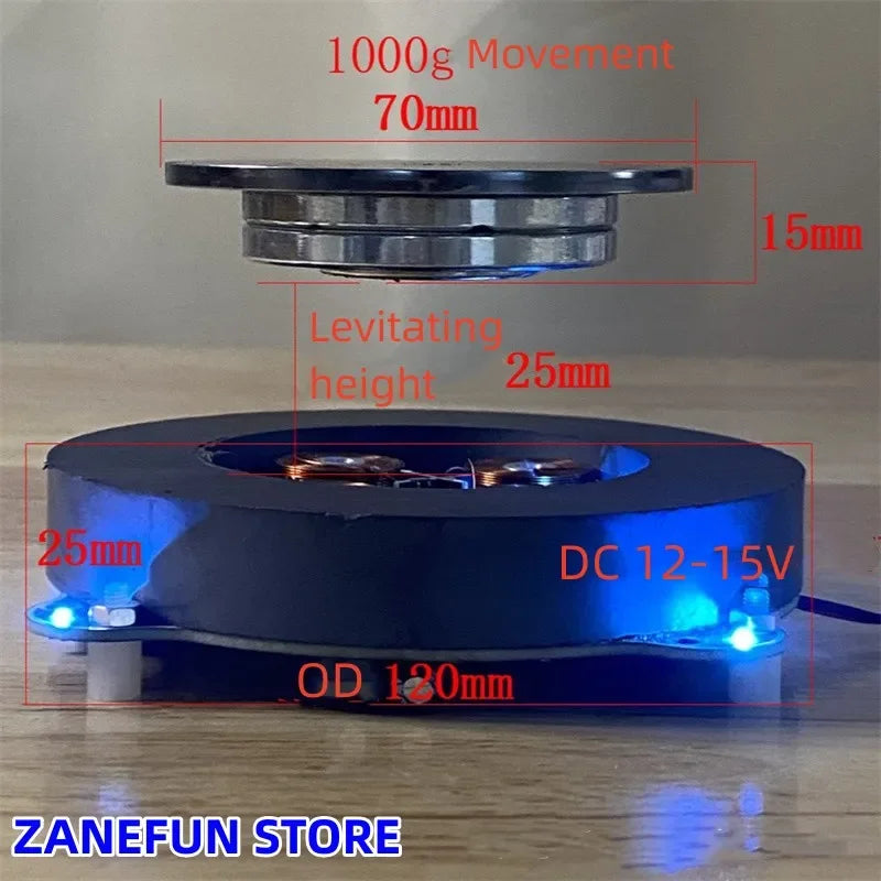 Levitating Display Stand Magnetic Floating Display with Stand for Toys Figures Miniatures Automatic Rotating Creative Gifts