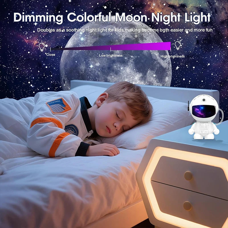 Astronaut Planetarium Projector met 12 Beeldschijven - Galaxy Nachtlampje LED Ruimte Decoratie