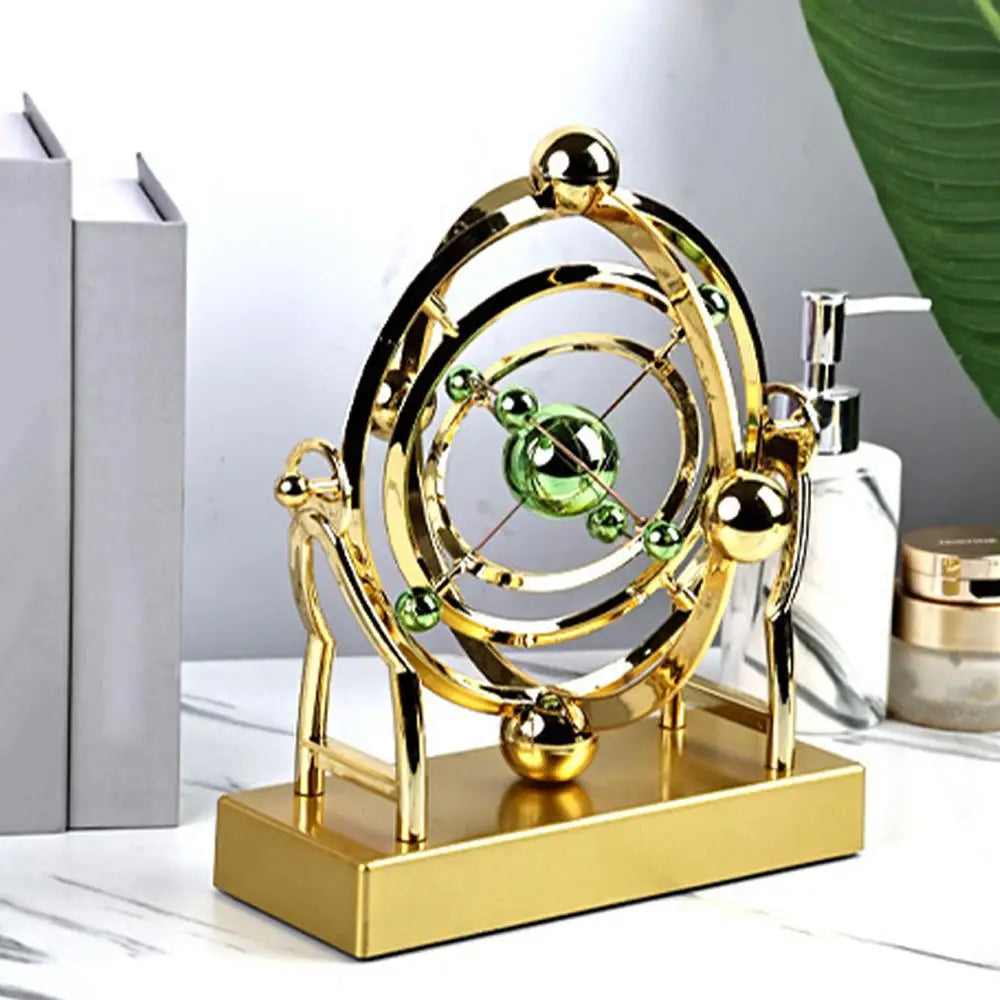 Hemelse Baan Slinger Perpetual Motion Machine - Kinetische Kunst Bureau Decoratie Astronomie Model voor Thuis Kantoor Roterende Sculptuur
