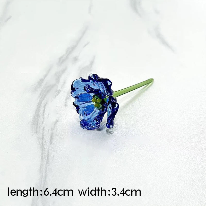 Tulp Glazen Ornament - Gesimuleerde Bloem Boeket Cadeau Healing Series Vriendin Lente Decoratie
