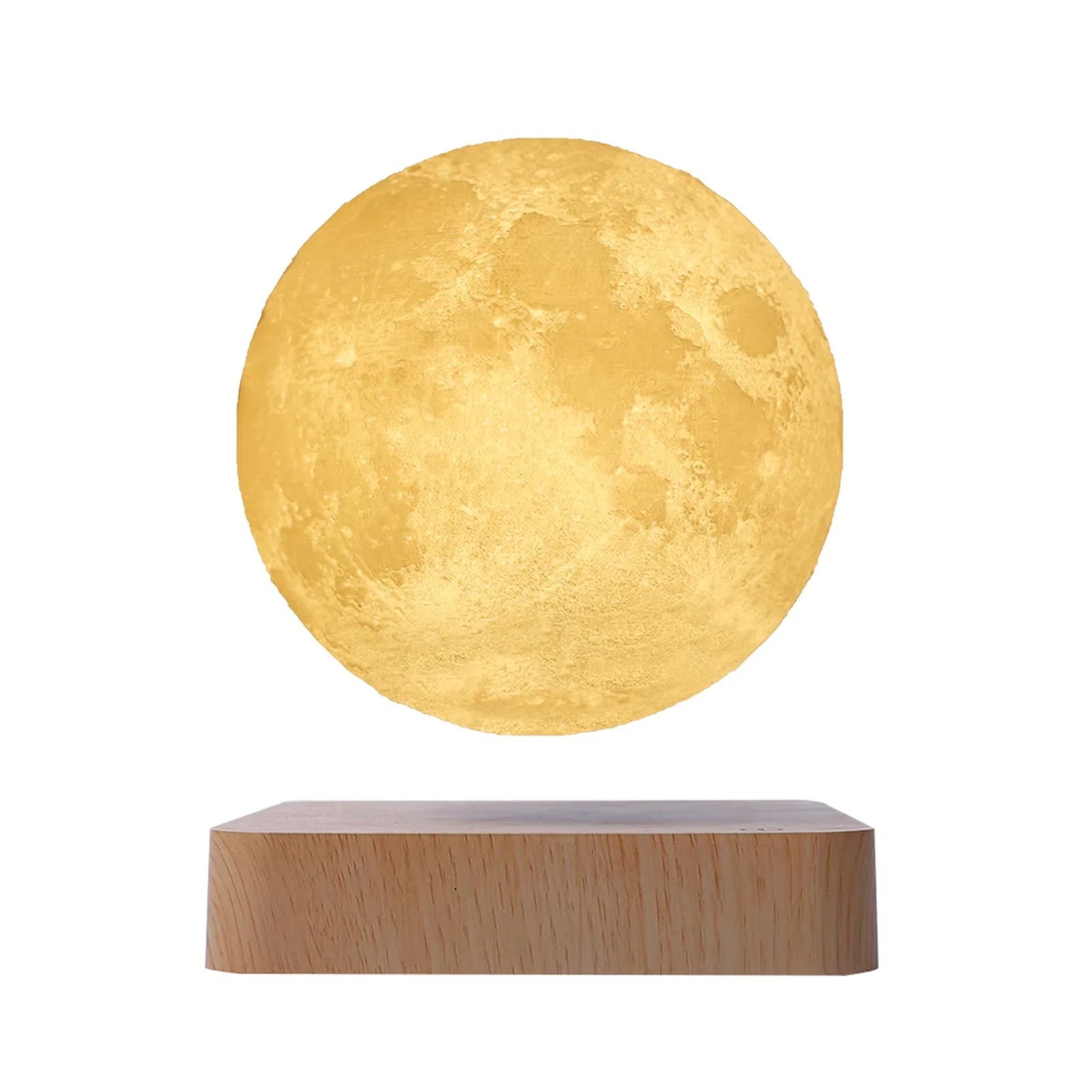 3D Painting Magnetic Levitating 14CM Moon Lamp Levit Floating Moon Light LED Smart Desk Lamp Office Home Decor Creative Gift