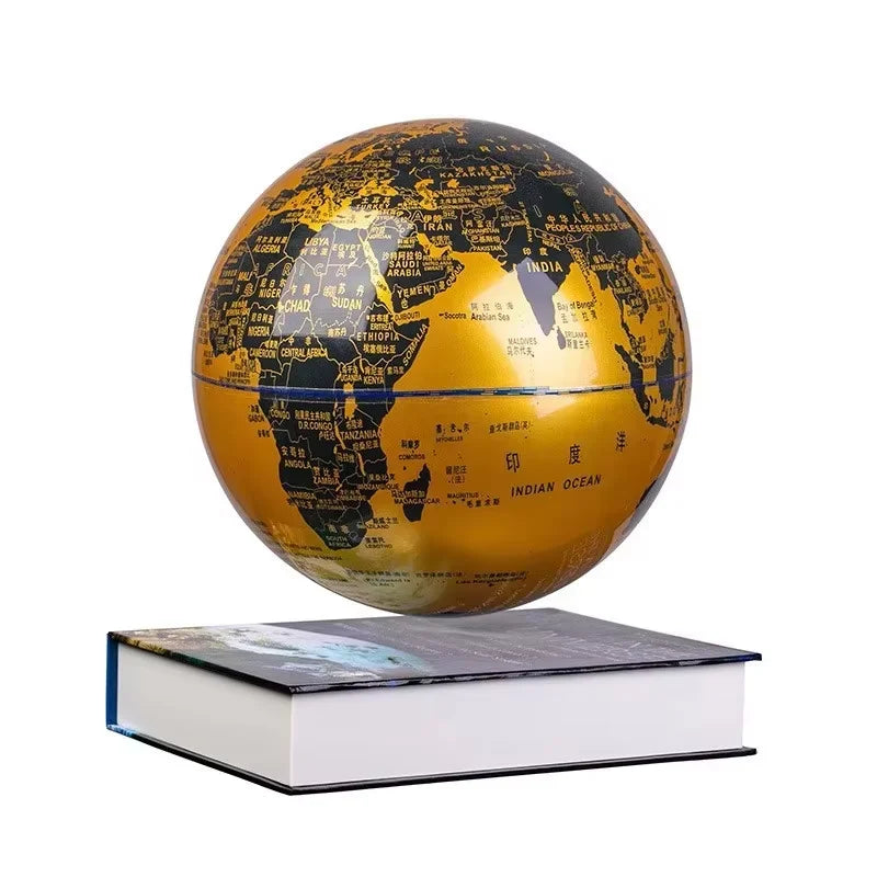 3D Painting Magnetic Levitating 14CM Moon Lamp Levit Floating Moon Light LED Smart Desk Lamp Office Home Decor Creative Gift
