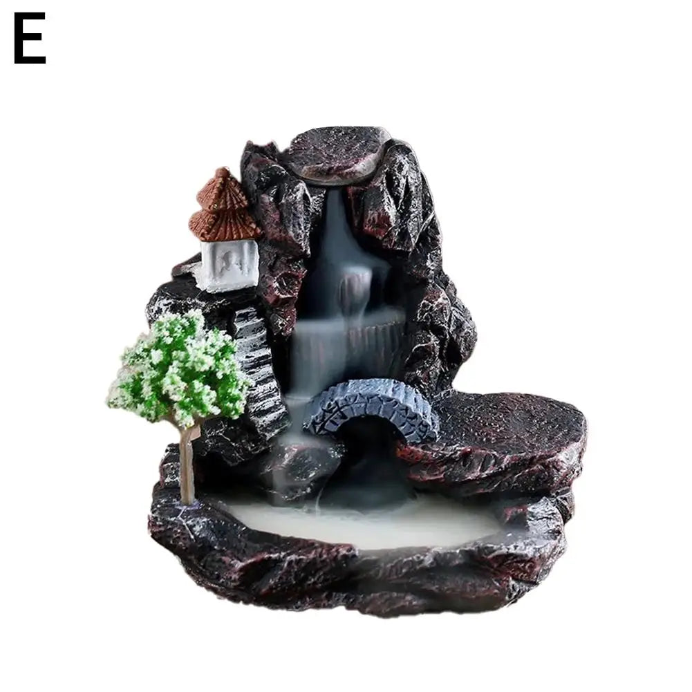 Wierook Brander Bergen Rivier Waterval - Backflow Aroma Rook Zen Houder Decoratie voor Thuis