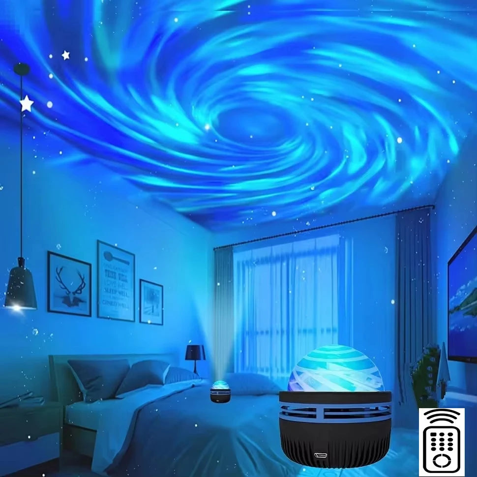 LED Galaxy Projector - Kleurrijke Sterrenhemel Nachtlampje voor Slaapkamer en Kinderkamer