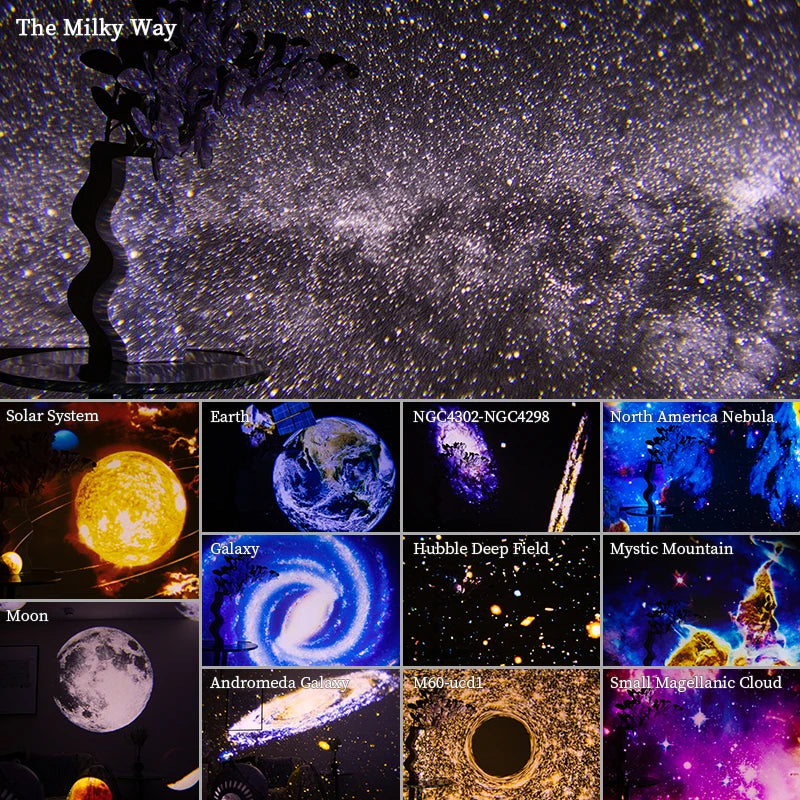 Galaxy Projector 360° - Sterrenhemel Planetarium Lamp voor Kinderkamer en Valentijn