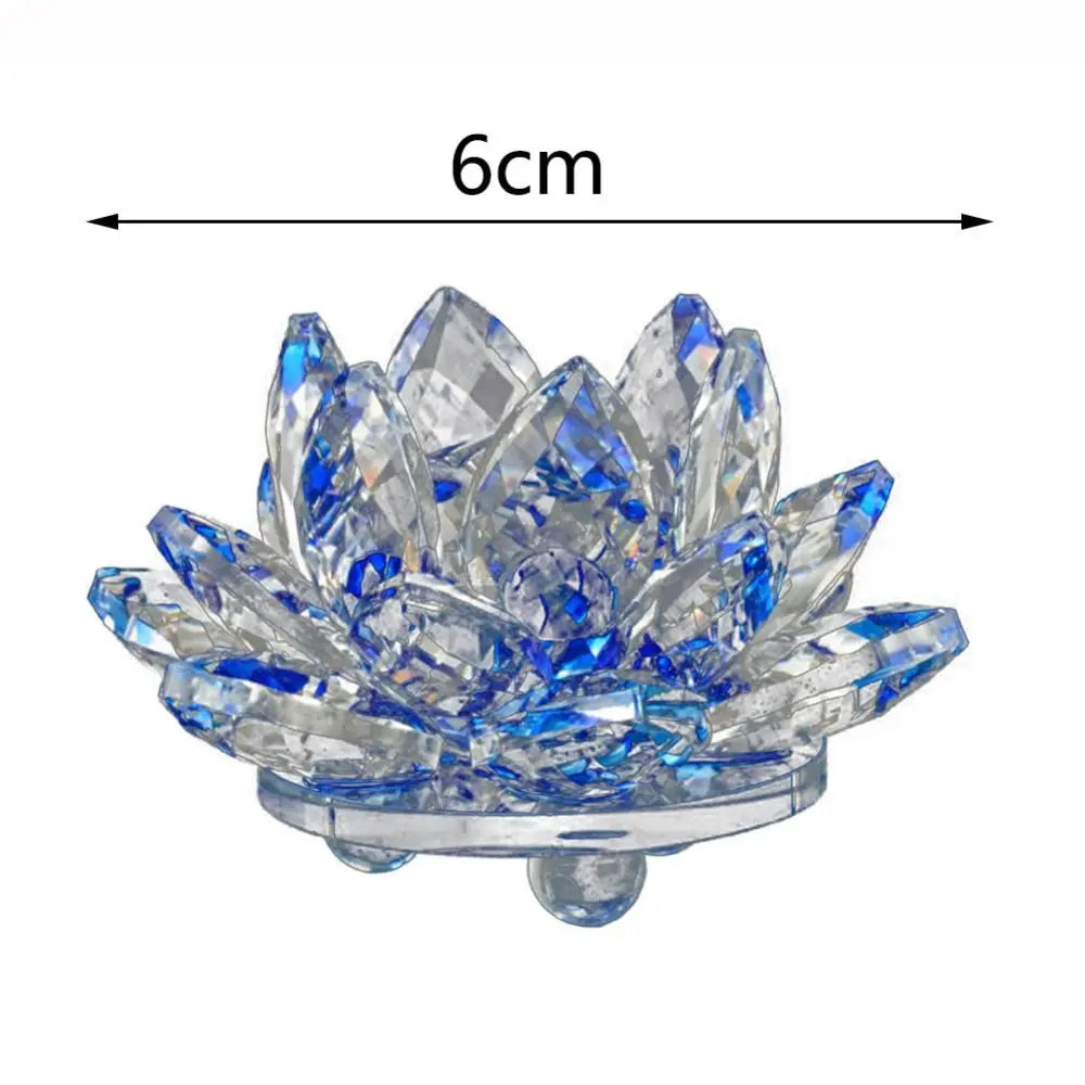 Feng Shui Kwarts Kristal Lotus Bloem - Glazen Presse-Papier Ornament Figuur Thuis Bruiloft Party Decoratie Cadeau