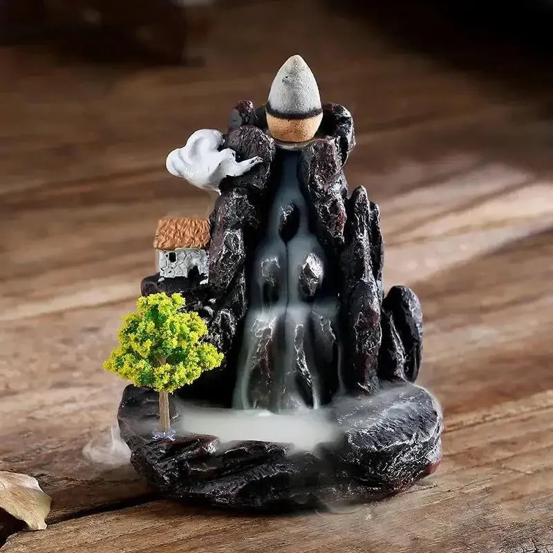 Backflow Wierook Houder Waterval Model 2 - Wierookbrander Thuis Decoratie Aromatherapie Ornament