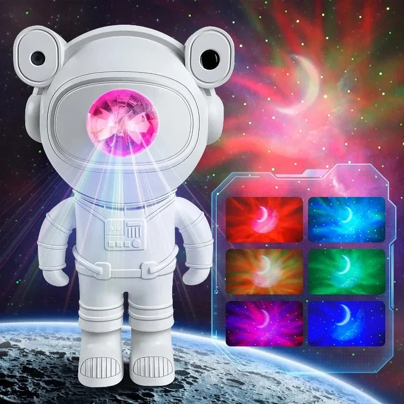 Kids Star DIY Projector - 360° Verstelbaar Astronaut Nebula Galaxy Nachtlampje met Afstandsbediening