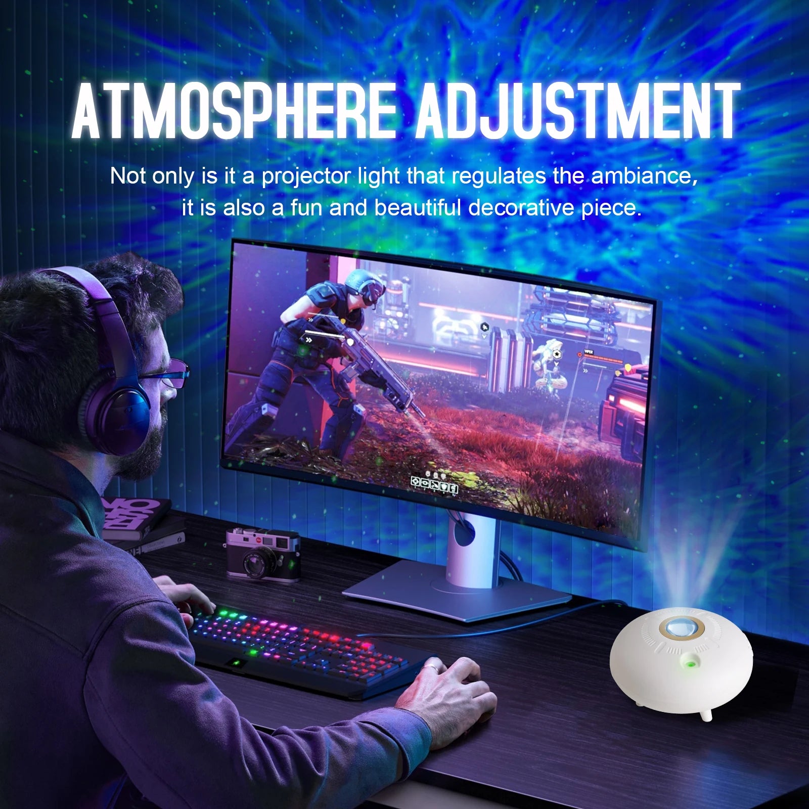 UFO Galaxy Projector - Sterrenhemel Nachtlampje voor Slaapkamer Decoratie