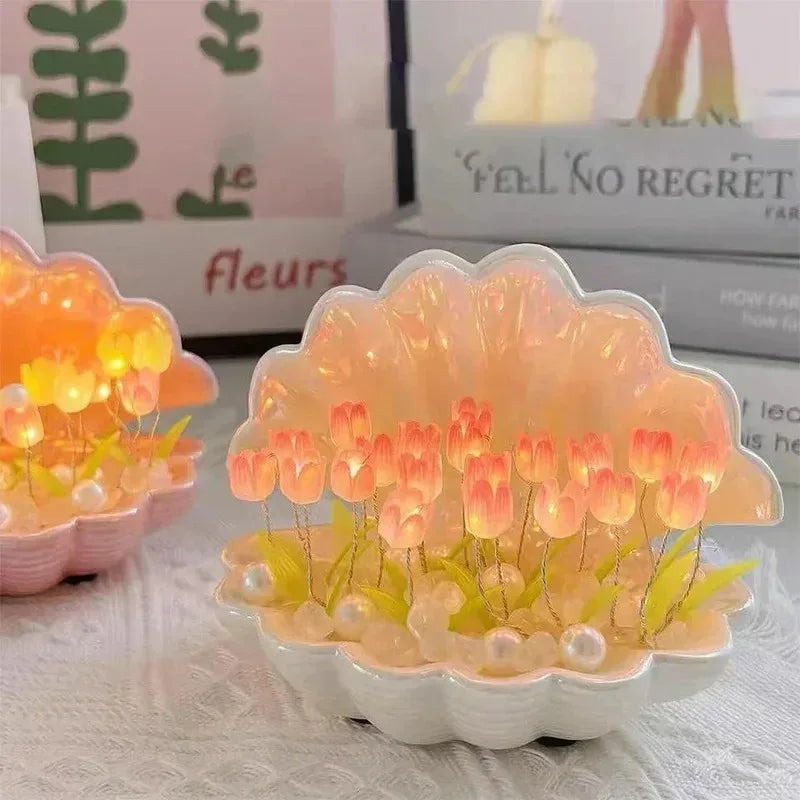 DIY Handgemaakt Nachtlampje - Schelp & Tulp Design Bureau Decoratie