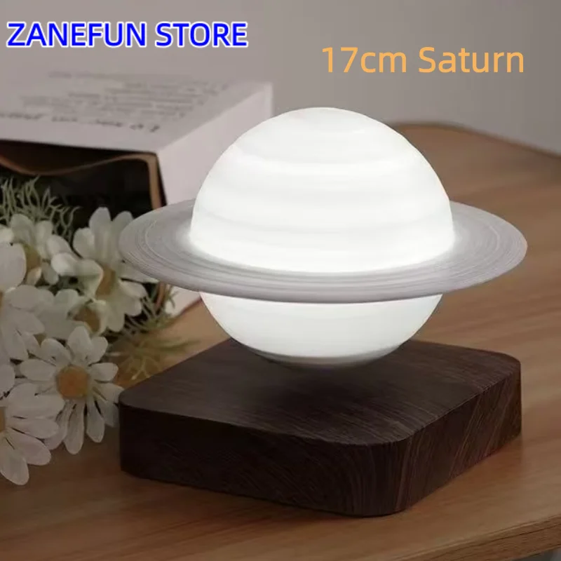 3D Painting Magnetic Levitating 14CM Moon Lamp Levit Floating Moon Light LED Smart Desk Lamp Office Home Decor Creative Gift