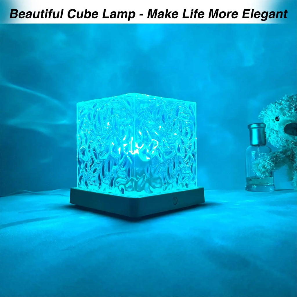 Ocean Lamp Water Ripple Projector - Aurora Northern Lights Cube Nachtlampje