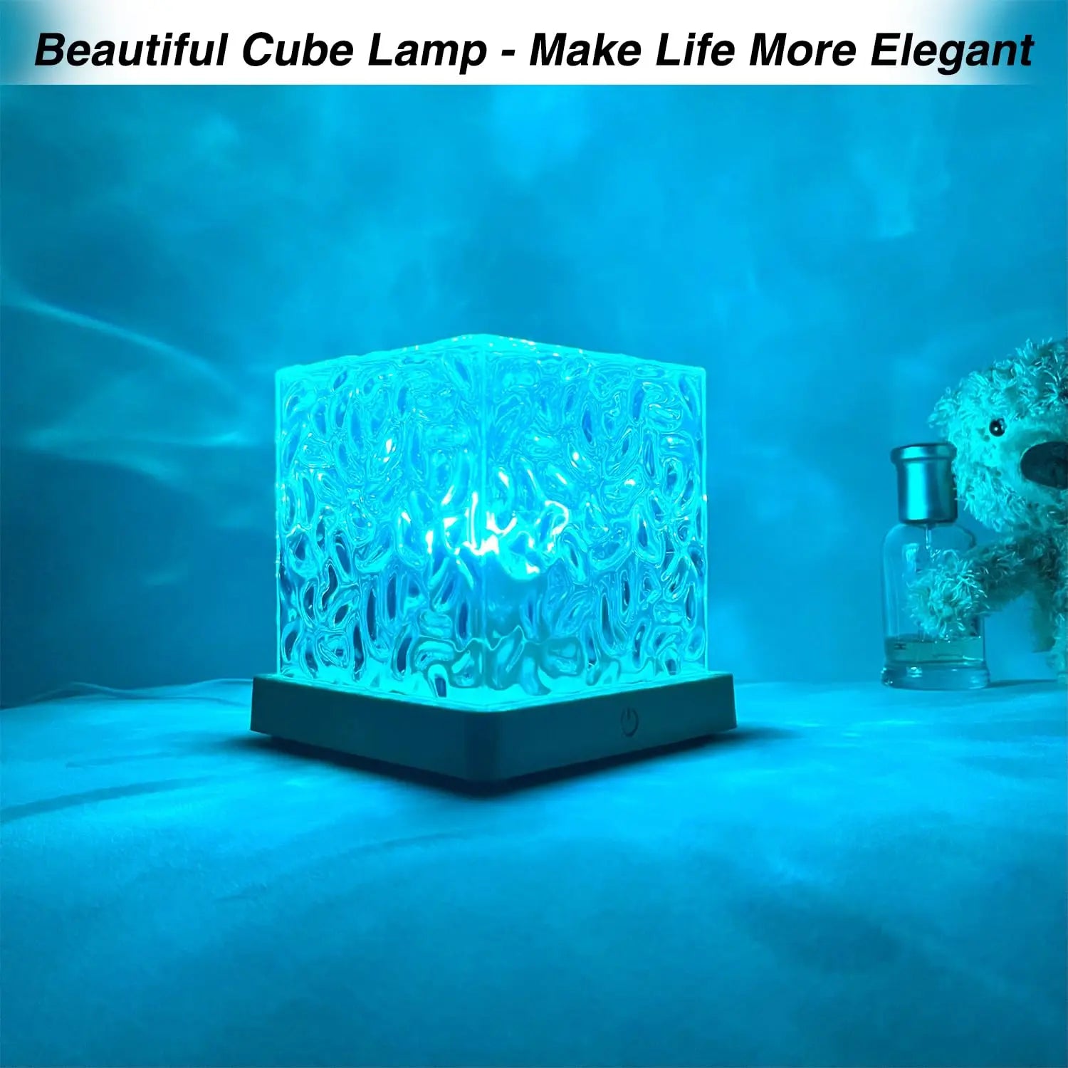 Ocean Lamp Water Ripple Projector - Aurora Northern Lights Cube Nachtlampje