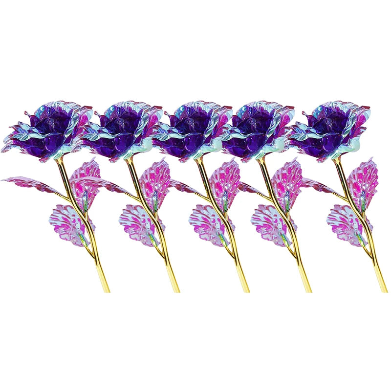 Regenboog Kristallen Bloem - Kleurrijke Kunstmatige Bloemen Cadeau voor Moederdag Thanksgiving Valentijnsdag Verjaardag