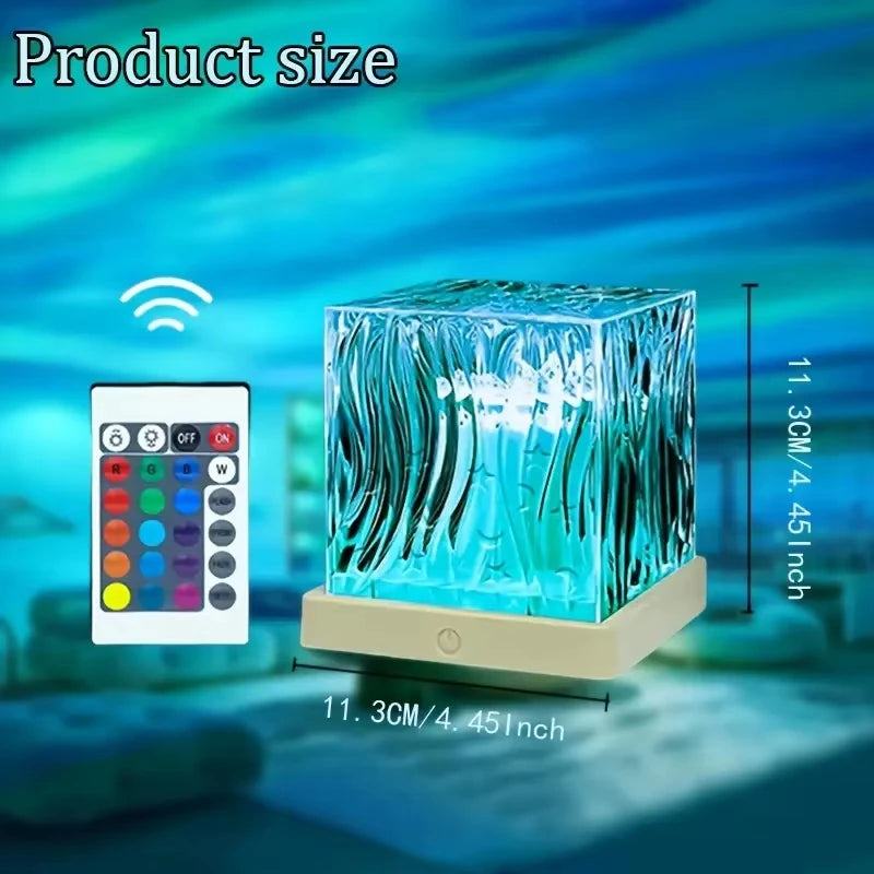 Ocean Wave Projector 16 Kleuren - Aurora LED Nachtlampje met Afstandsbediening