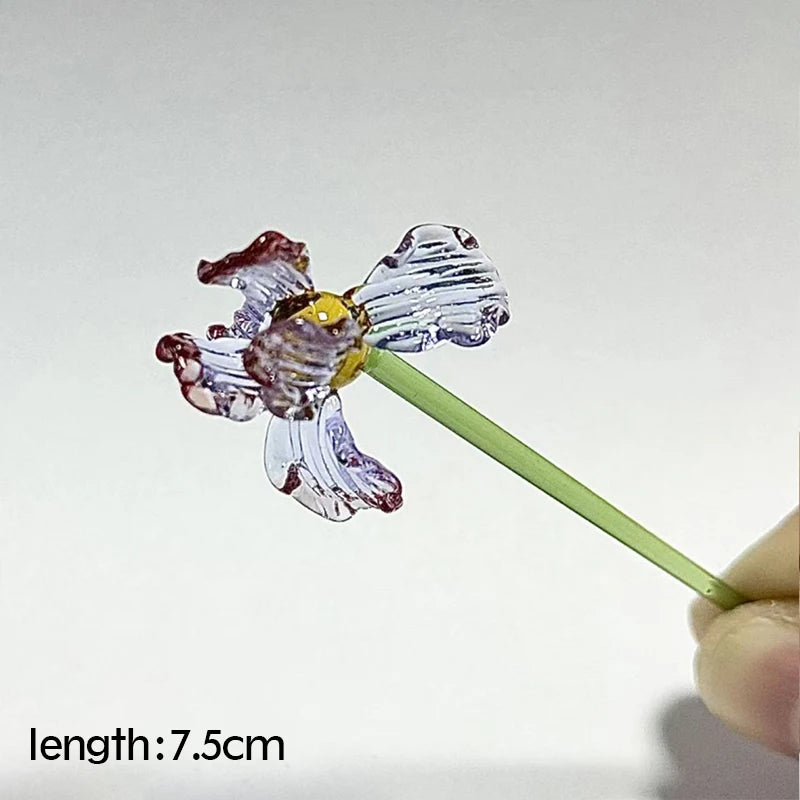 Tulp Glazen Ornament - Gesimuleerde Bloem Boeket Cadeau Healing Series Vriendin Lente Decoratie