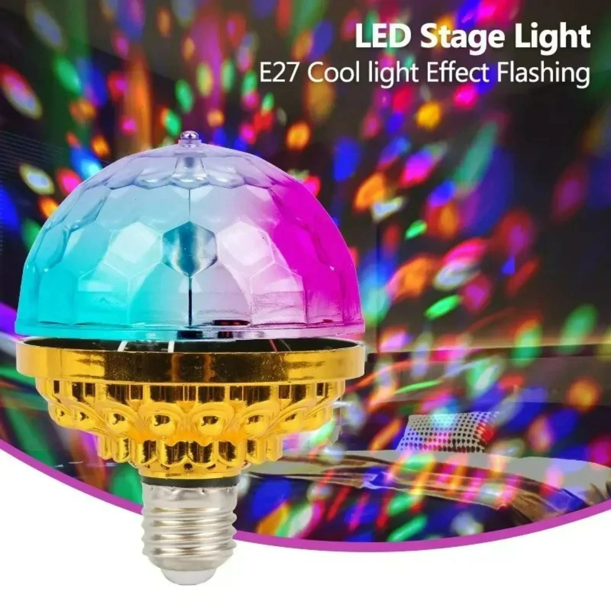 LED Disco Ball Stage Light - 360° Roterende USB Party Verlichting voor DJ en Feesten