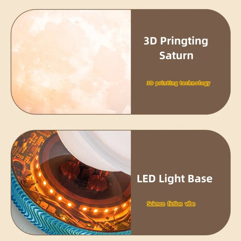 Magnetic Levitating Bulb Saturn Moon Lamp Levitating Rotating Table Lamp Creative Office Home Decoration Unique Christmas Gifts