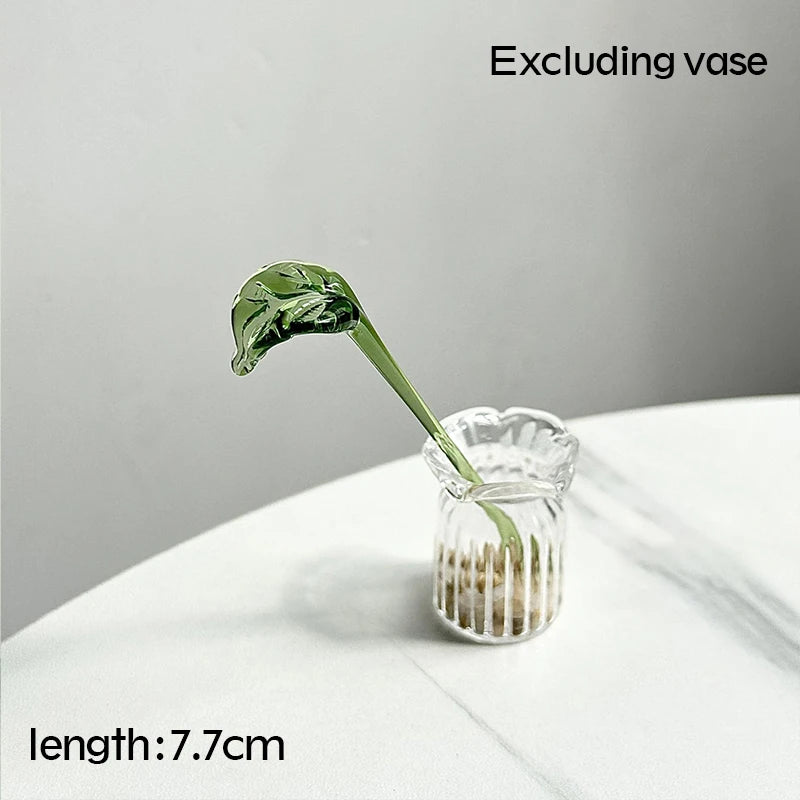Tulp Glazen Ornament - Gesimuleerde Bloem Boeket Cadeau Healing Series Vriendin Lente Decoratie