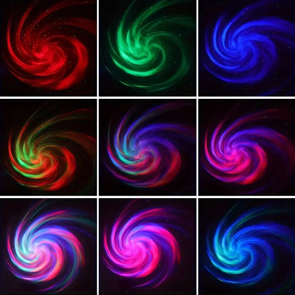 LED Galaxy Projector - Kleurrijke Sterrenhemel Nachtlampje voor Slaapkamer en Kinderkamer