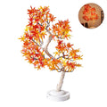 Artificial Bonsai Tree Lights Table Decor Maple Leaves Tree Fairy Lamp, Battery/USB Operated LED Night Light, for Camping Decor